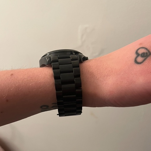 Black Michael Kors watch. Women’s  watch/boyfriend style. Only been worn once main image 4